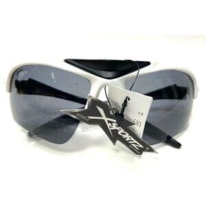XSportz Mens White running jogging Sport Sunglasses Plastic Frames Lens XS61